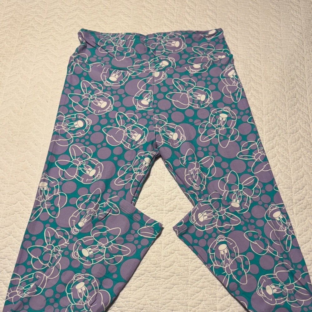 LuLaRoe Purple Floral Leggings